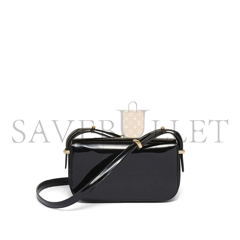 Pra*a logo-plaque leather shoulder bag 1bd339 (20.5*10.5*4cm)